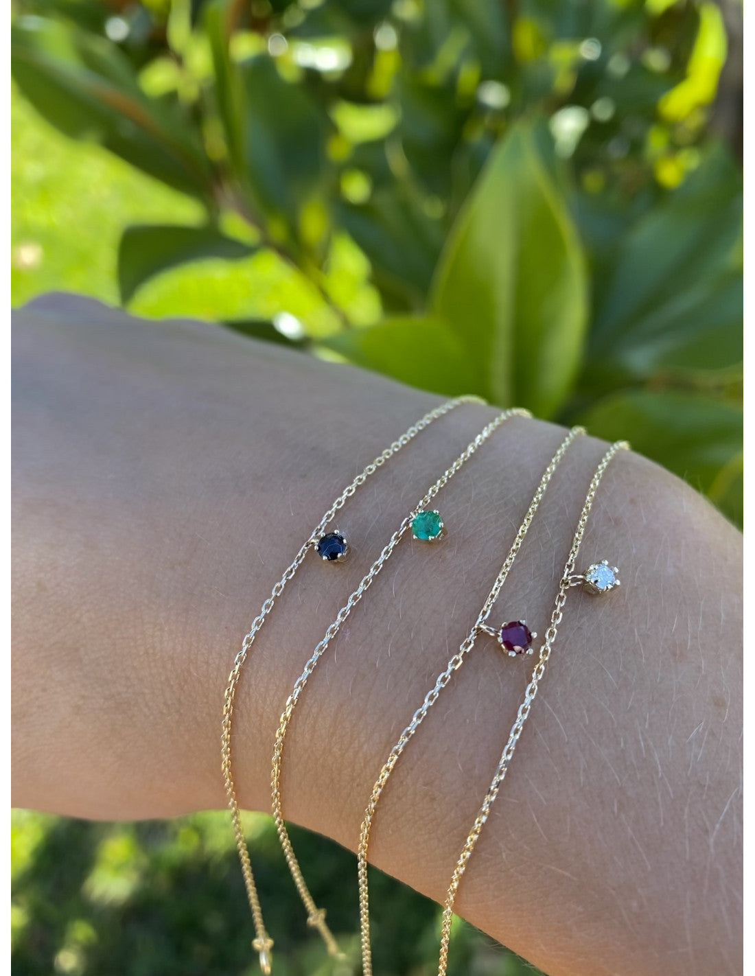 PULSERA CADENA GARRA ESMERALDA