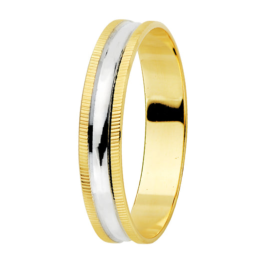 Alianza Bicolor Oro 18k