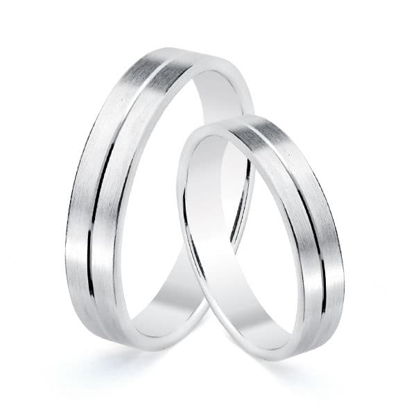 Alianza Oro Blanco 18k