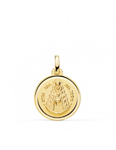 Medalla Virgen Rocío Oro 18k 16mm