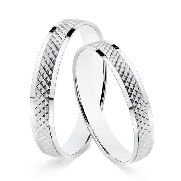 Alianza Oro Blanco 18k
