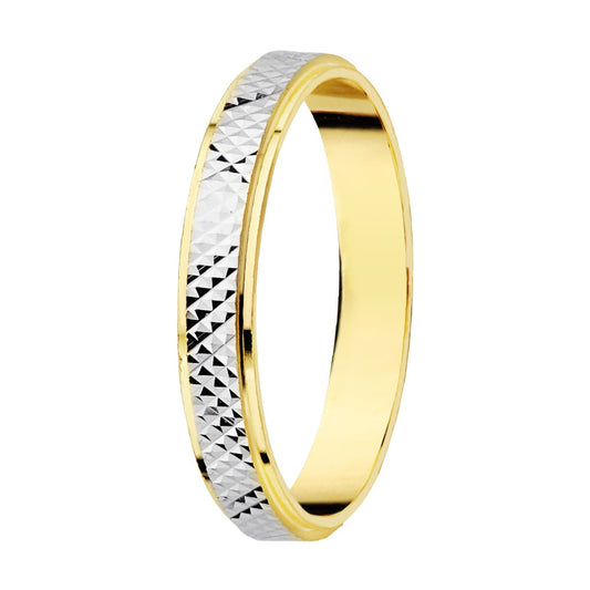 Alianza Bicolor Oro 18k