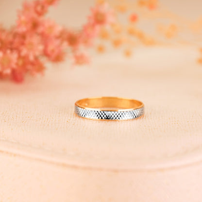 Alianza Bicolor Oro 18k
