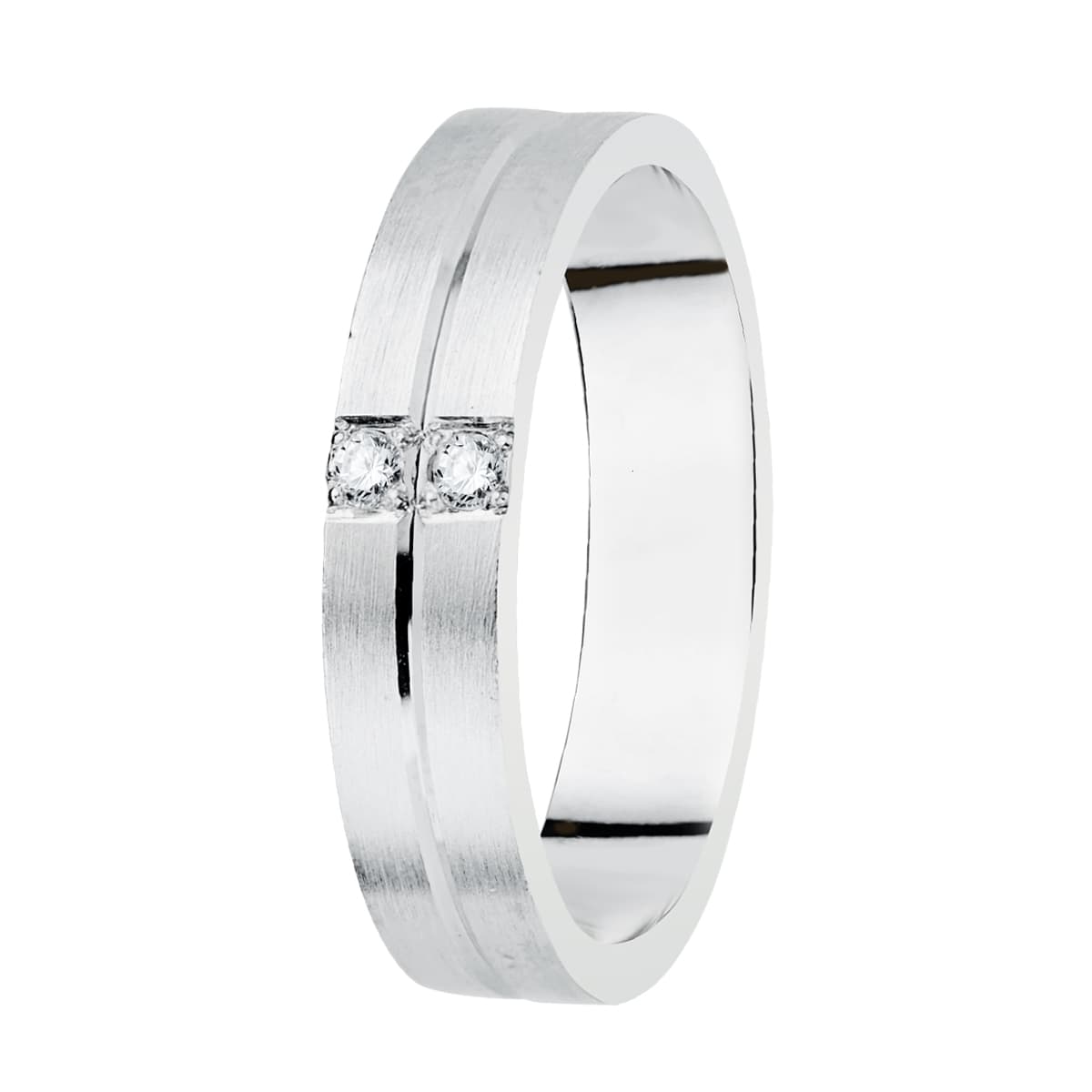 Alianza Oro Blanco 18k