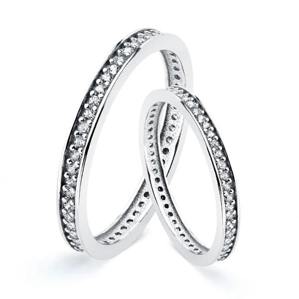 Alianza Oro Blanco 18k