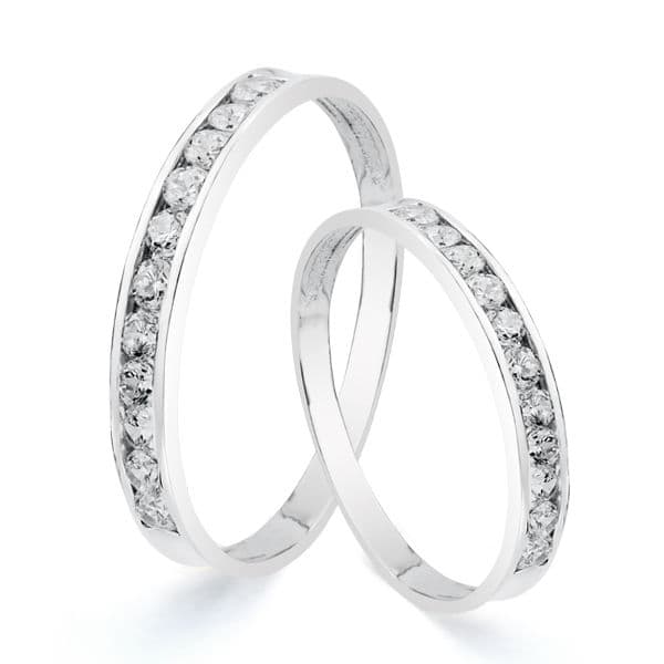 Alianza Oro Blanco 18k