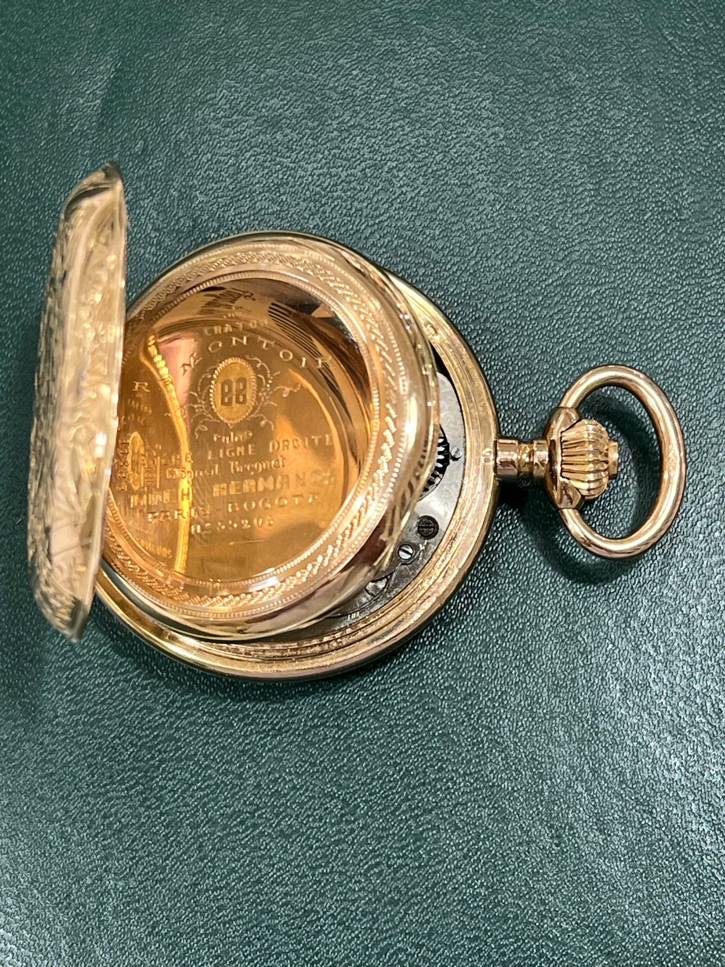 Reloj Bolsillo Oro Remontoir