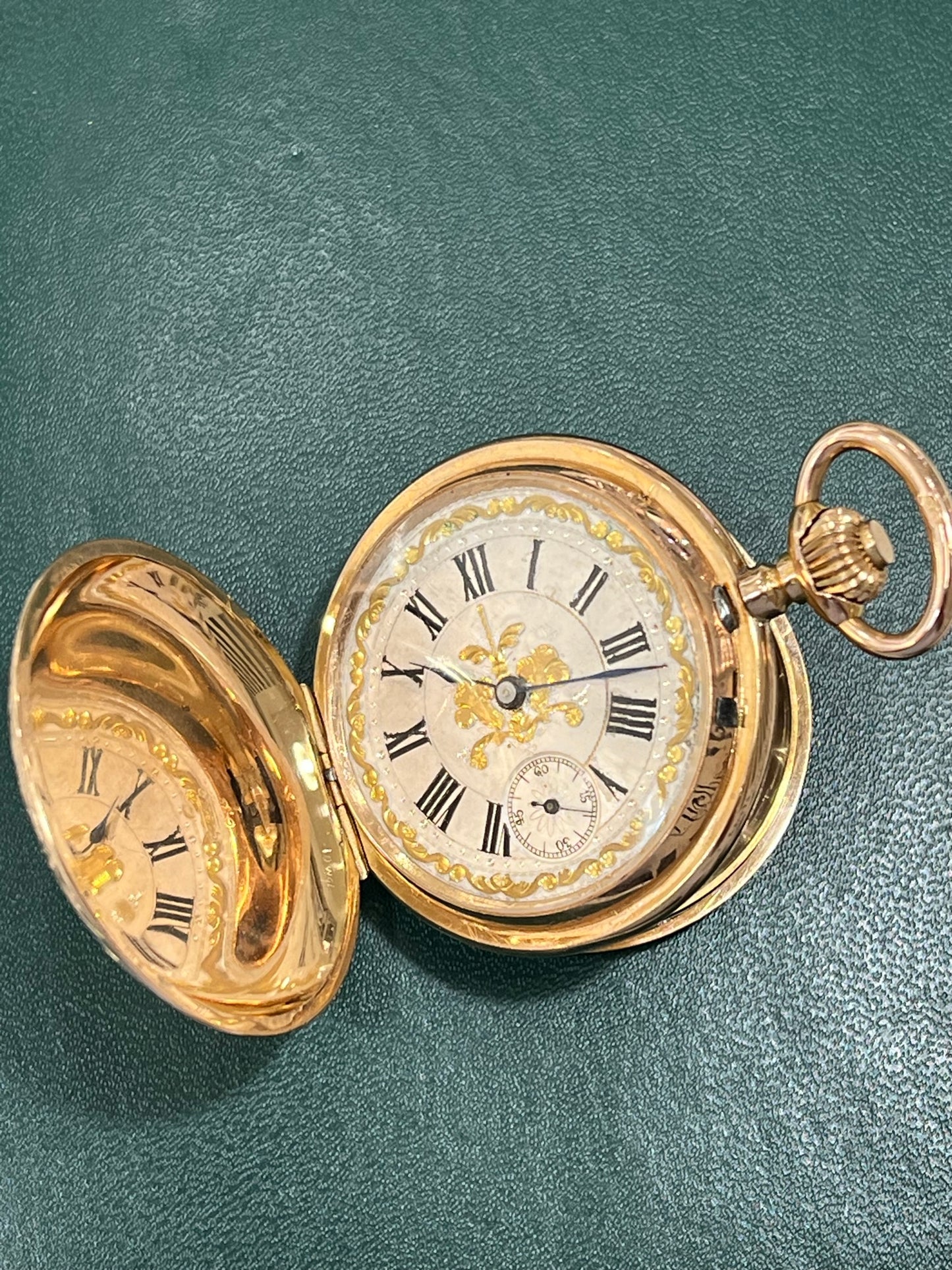 Reloj Bolsillo Oro Remontoir
