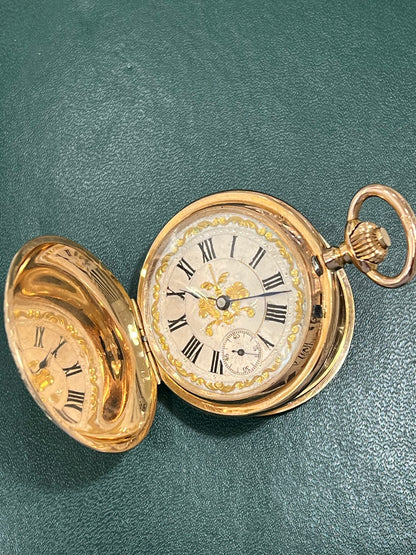 Reloj Bolsillo Oro Remontoir