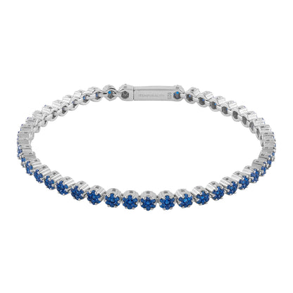 Pulsera Martina de plata y circonitas azules