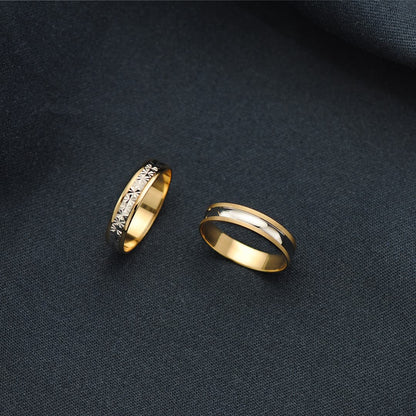 Alianza Bicolor Oro 18k
