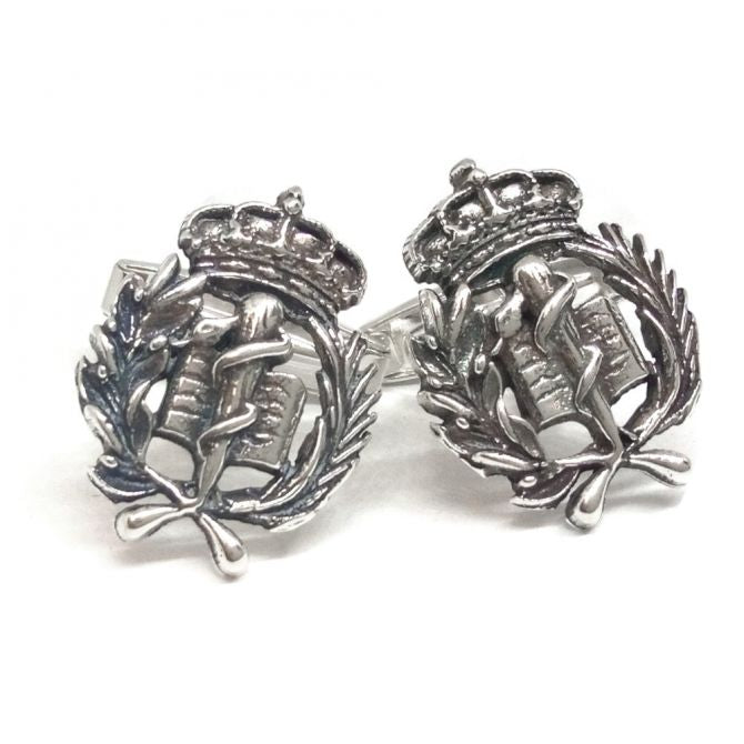 Gemelos medicina insignia plata