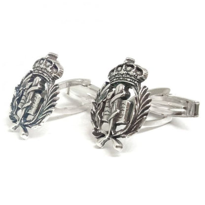 Gemelos medicina insignia plata