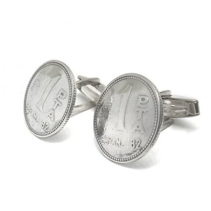 Gemelos pesetas de plata