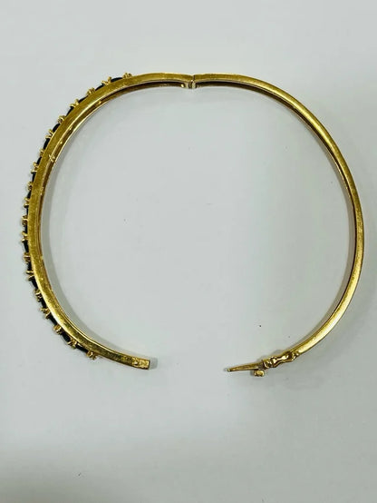 Pulsera Oro 18k Brillantes y Zafiros