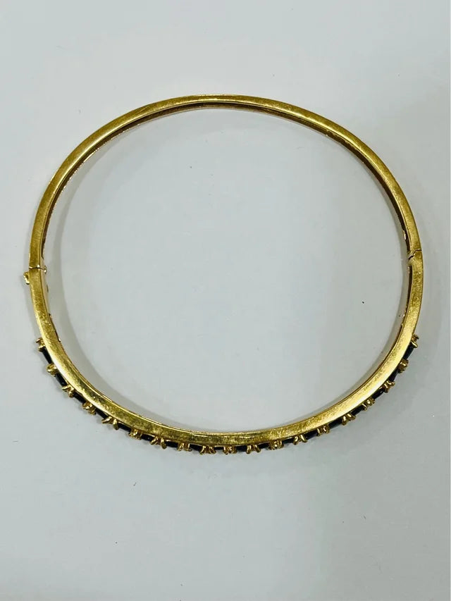 Pulsera Oro 18k Brillantes y Zafiros