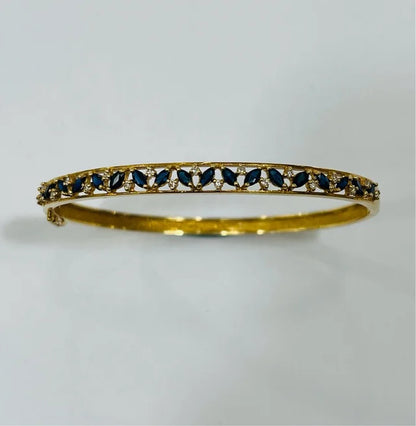Pulsera Oro 18k Brillantes y Zafiros