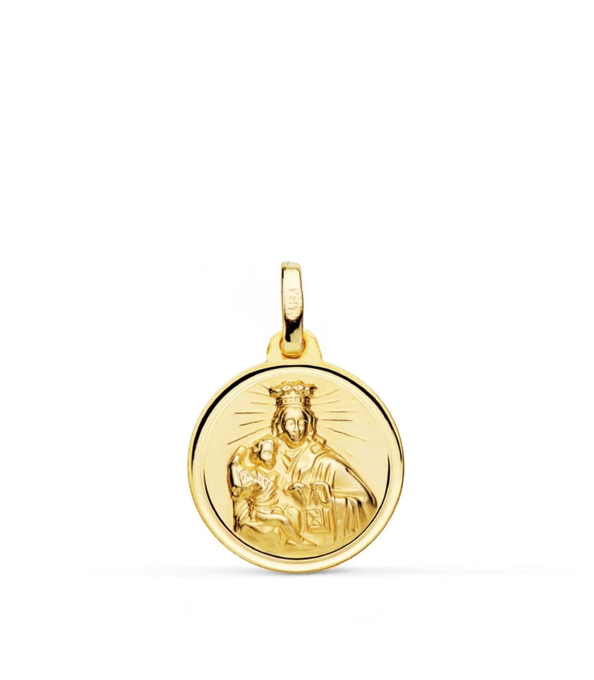 Medalla Oro 18k Virgen del Carmen