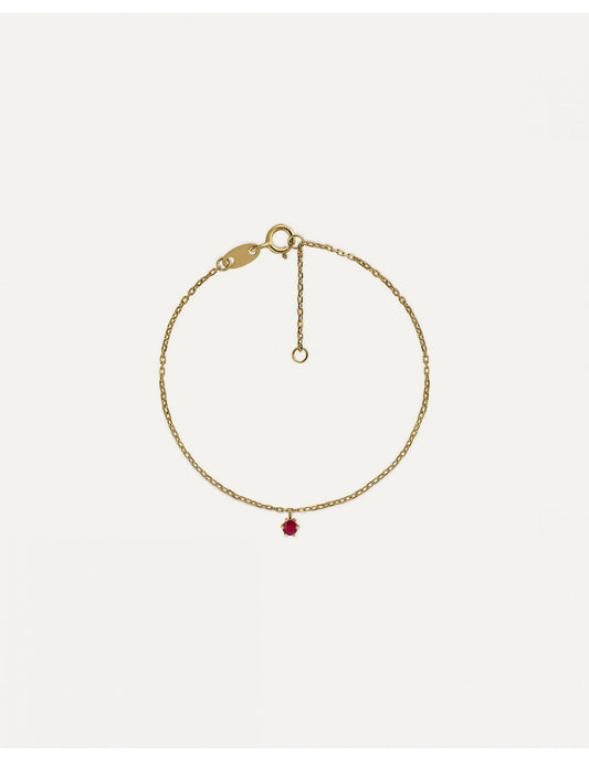 PULSERA CADENA GARRA RUBÍ
